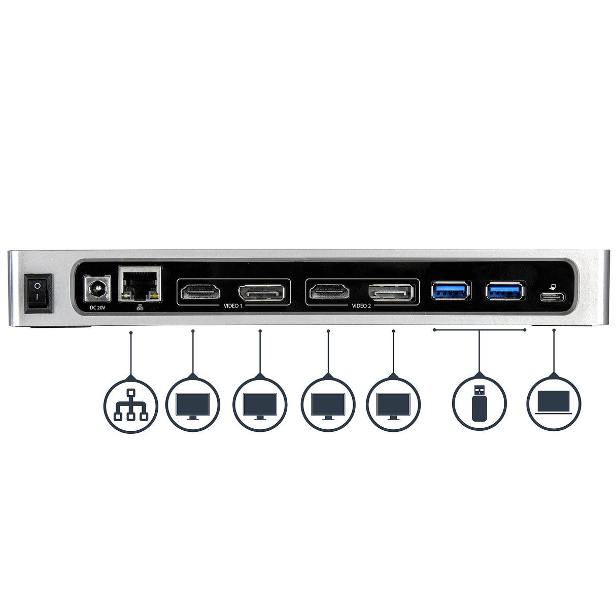 STARTECH USB-C and USB-A Dock