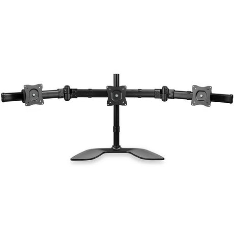STARTECH Triple Monitor Stand - Articulating - For Monitors 13” to 27” Adjustable VESA Computer Monitor Stand for 3 Monitor Setup - Steel - Black (ARMBARTRIO2) (ARMBARTRIO2)