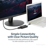 STARTECH USB 3.0 to DisplayPort Adapter 4K Ultra HD | DisplayLink Certified | Video Converter w| External Graphics Card - Mac & Windows (USB32DP4K) (USB32DP4K)