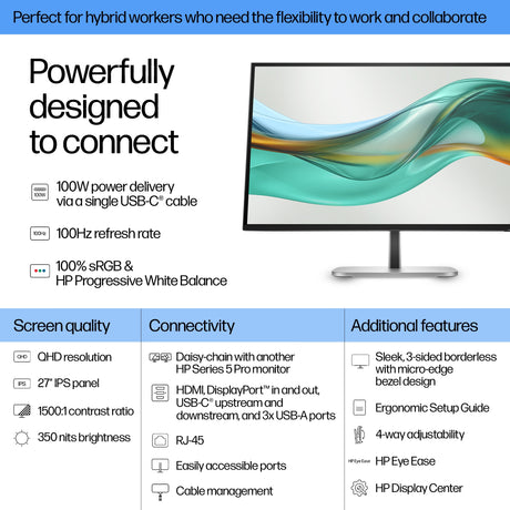 HP Series 5 Pro QHD - 527pu Monitor (27")