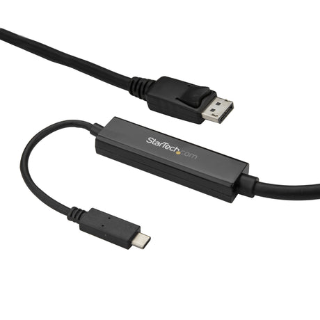 STARTECH 9.8ft|3m USB C to DisplayPort 1.2 Cable 4K 60Hz - USB-C to DisplayPort Adapter Cable - HBR2 USB Type-C DP Alt Mode to DP Monitor Video Cable - Works w| Thunderbolt 3 - Black (CDP2DPMM3MB) (CDP2DPMM3MB)