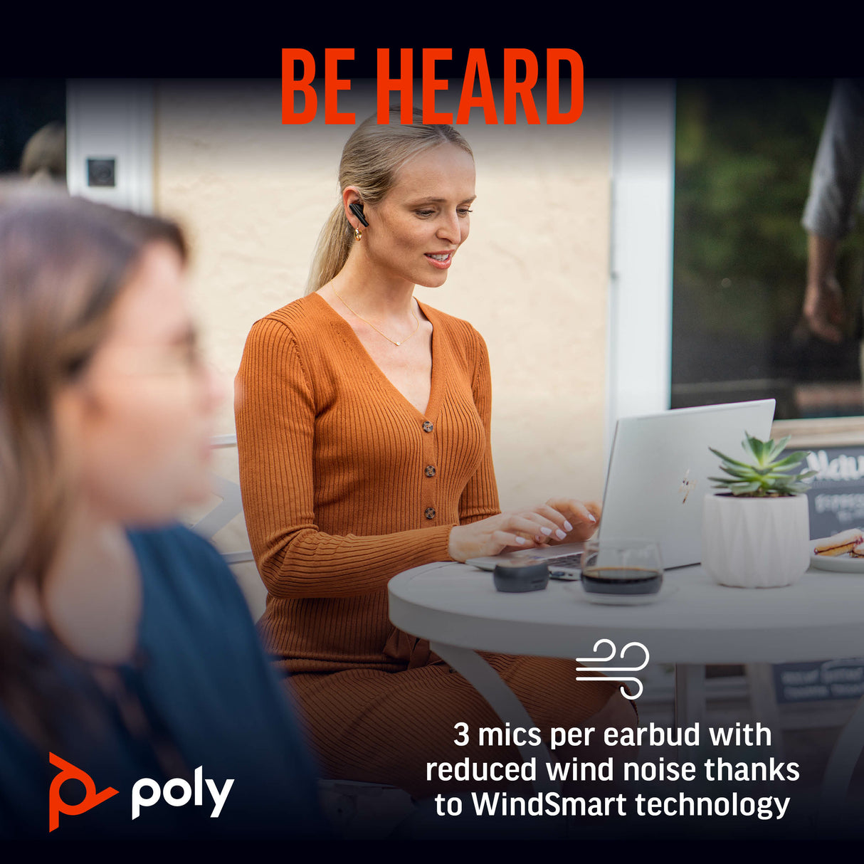 POLY Voyager Free 60 UC Carbon BT700 USB-A Touchscreen Charge Case Headset