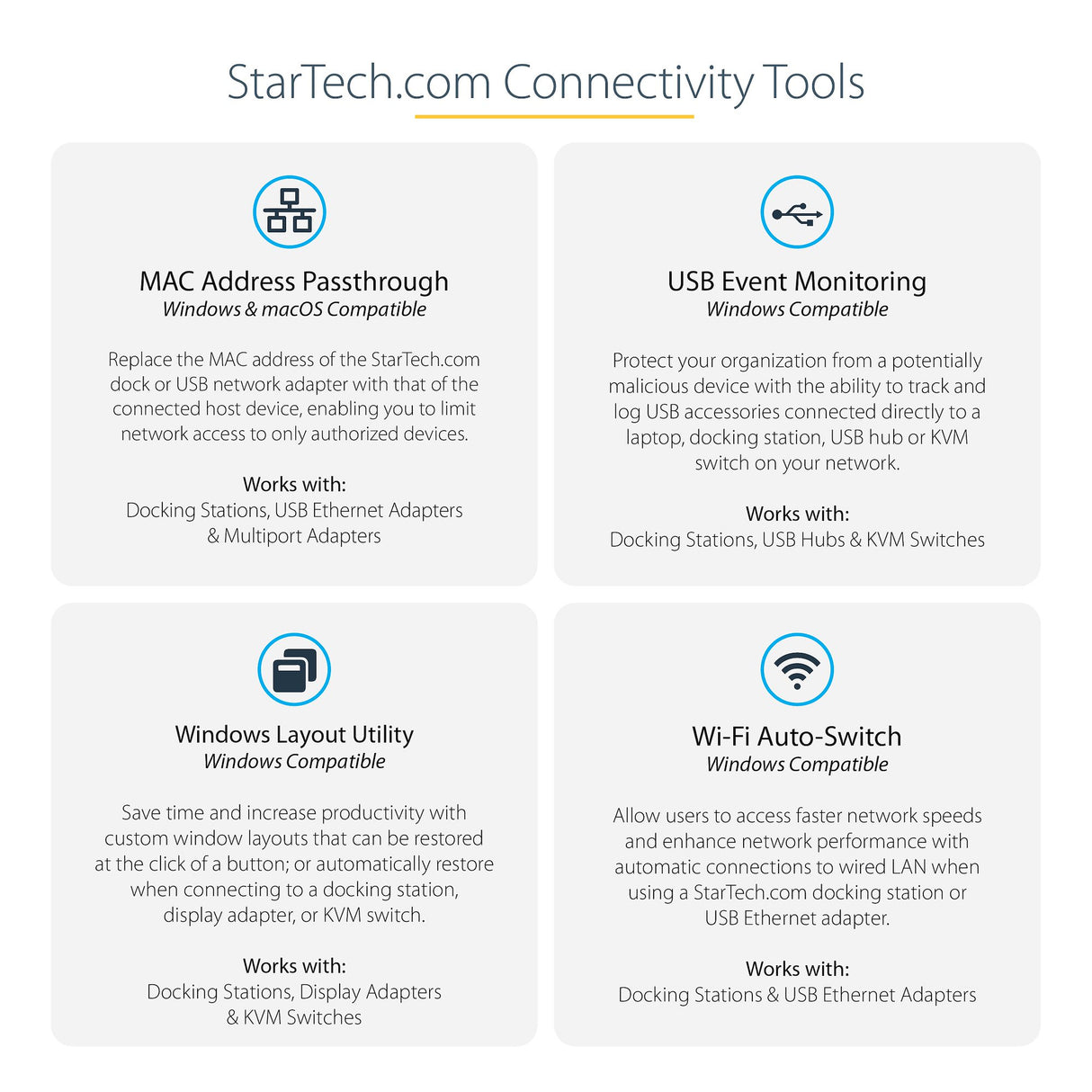 STARTECH USB C Dock 4K Dual Monitor DisplayPort Docking Station