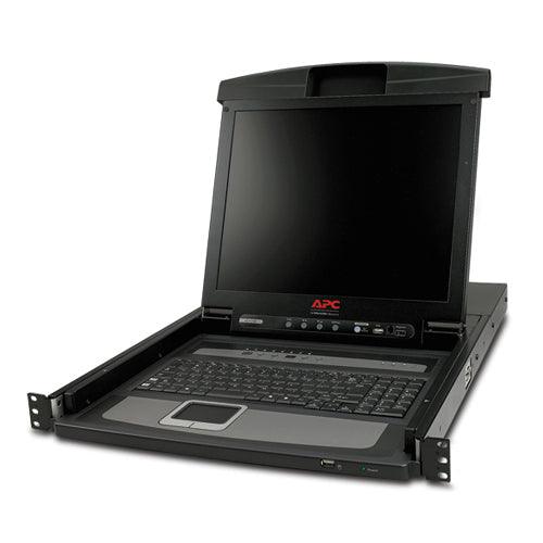 APC 17" Rack LCD Console - Integrated 8 Port Analog KVM Switch (AP5808)