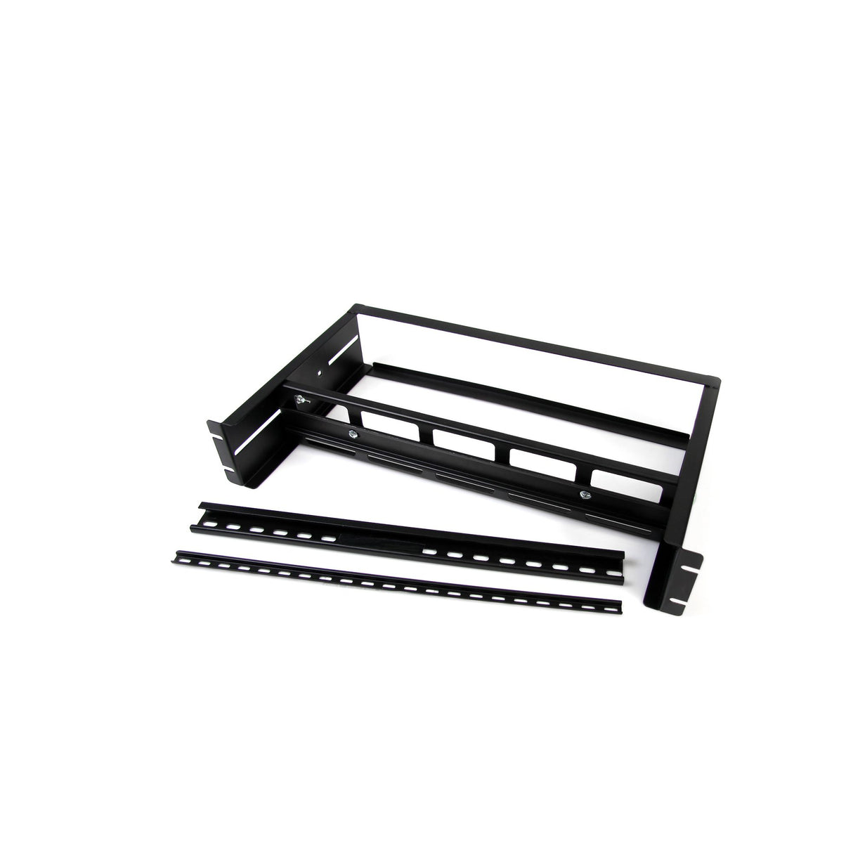 STARTECH 2U DIN Rail Kit for Standard 19" Rack - Adjustable Depth Rackmount DIN Rail with Top Hat | Mini | G Rails | 27lbs|12.5kg Weight Capacity (ADJDINKIT) (ADJDINKIT)