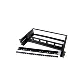 STARTECH 2U DIN Rail Kit for Standard 19" Rack - Adjustable Depth Rackmount DIN Rail with Top Hat | Mini | G Rails | 27lbs|12.5kg Weight Capacity (ADJDINKIT) (ADJDINKIT)