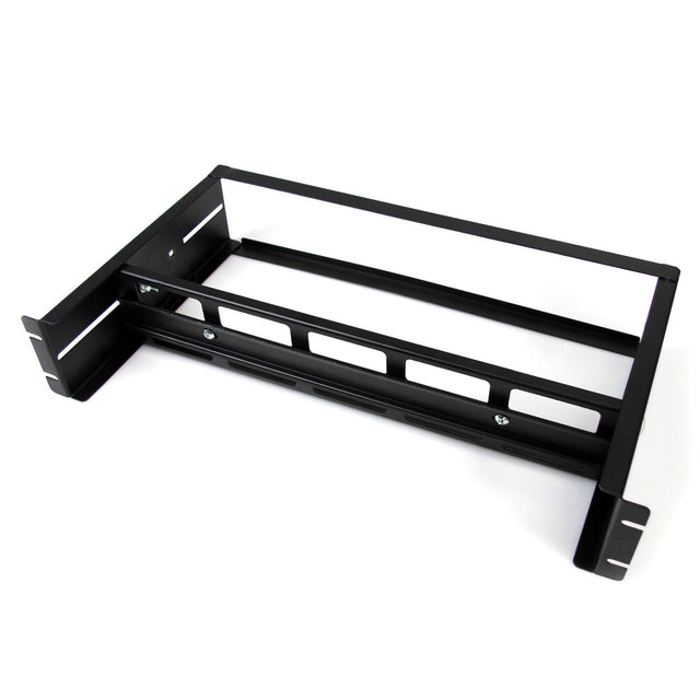 STARTECH 2U DIN Rail Kit for Standard 19" Rack - Adjustable Depth Rackmount DIN Rail with Top Hat | Mini | G Rails | 27lbs|12.5kg Weight Capacity (ADJDINKIT) (ADJDINKIT)