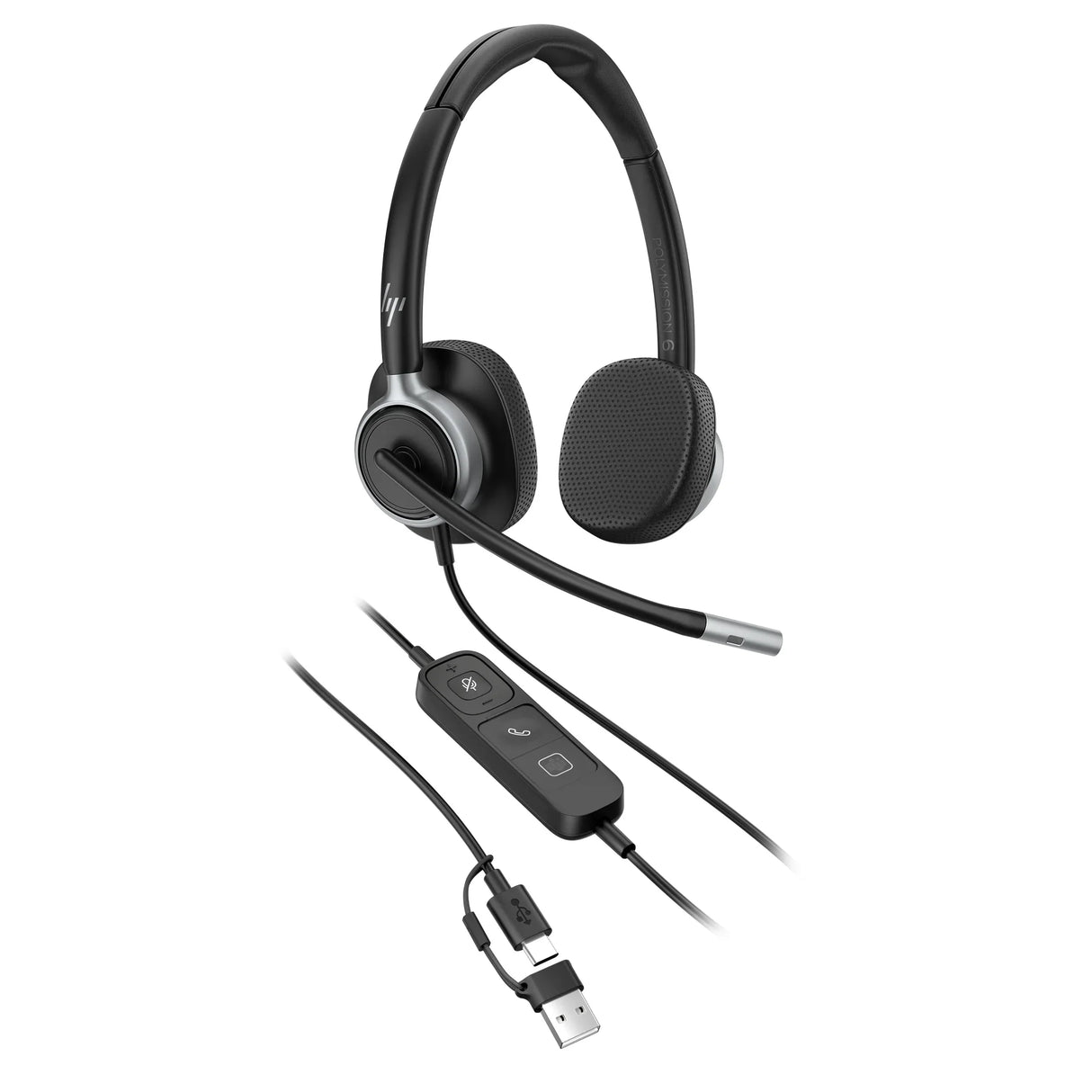 POLY MISSION 615 – Wired (USB-A) / Mono / Office – Head-band Headset