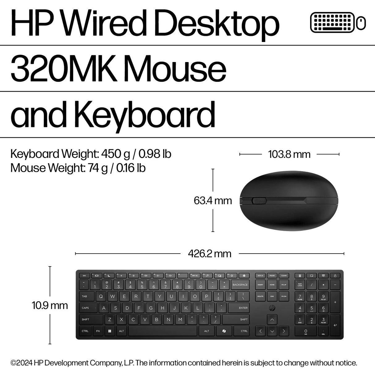 HP 320MK – Desktop Platform / Mouse Platform / 21" Wide – Keyboard & Mouse Tray