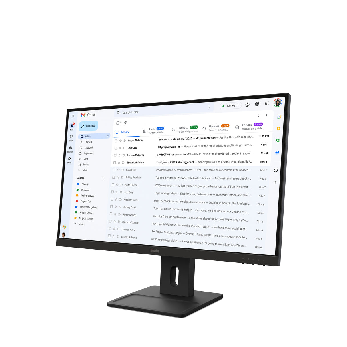 LENOVO E27-40 Monitor – 27" / Full HD / IPS / 100Hz – Business Monitor