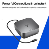 HP 9X481UT – Thunderbolt 4 / 180W PD / HDMI / 2x DP / 3x USB-C – Docking Station