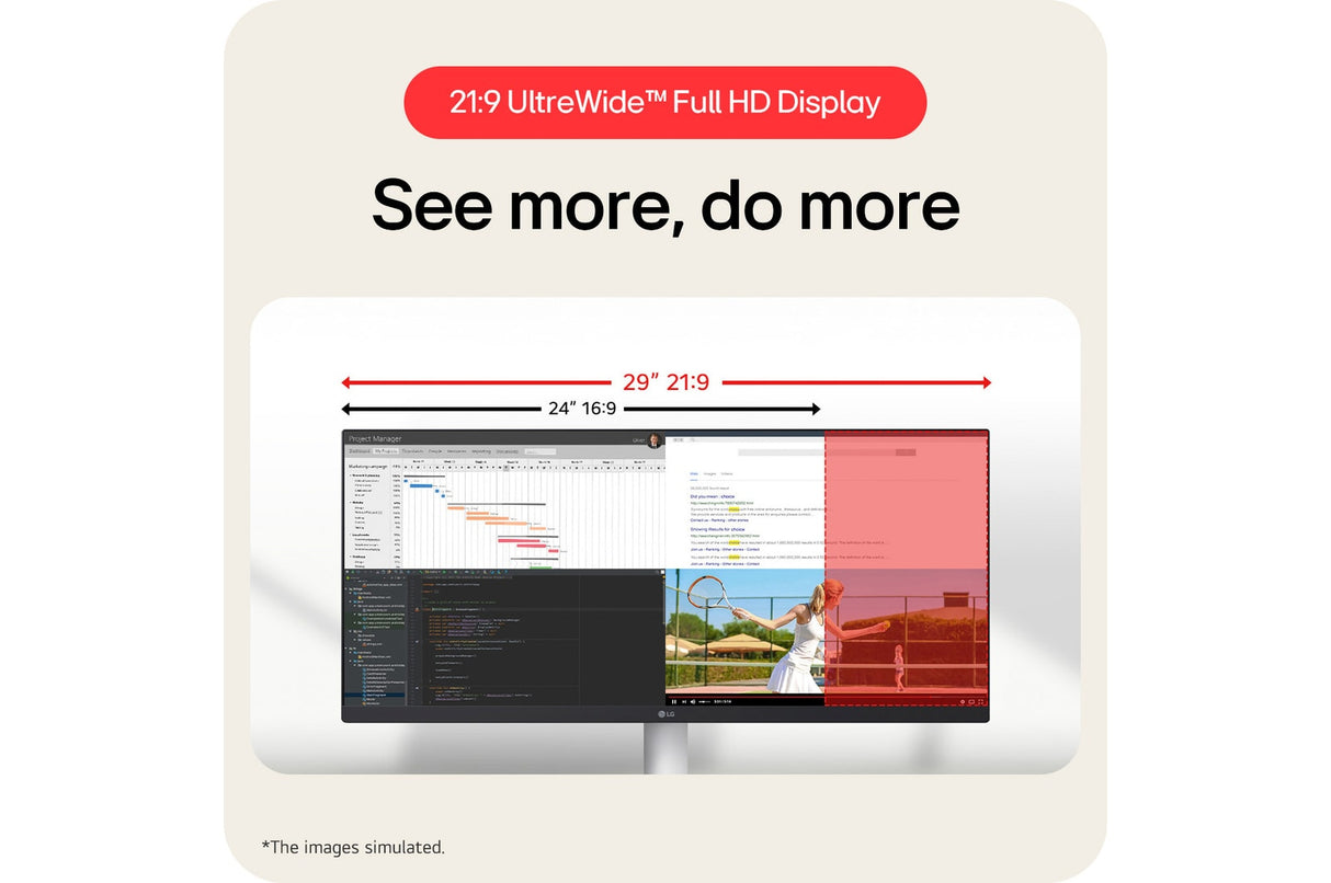 LG 29U531A Monitor – 29" / WFHD / IPS / 100Hz – Business Monitor