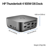 HP 9X472UT – Thunderbolt 4 / 100W PD / HDMI / DP / Ethernet – Docking Station