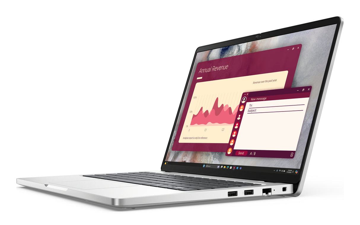 DELL PC14250 Laptop – Intel Core Ultra 7 255U / 16GB DDR5 / 512GB SSD / Intel Graphics – Sustainable Business Laptop