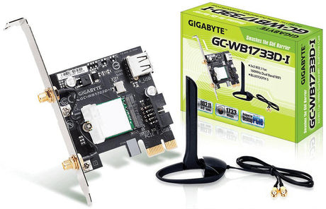 GIGABYTE GC-WB1733D-I | 1733 Mbps | Bluetooth 5 | Wi-Fi | IEEE 802.11a|b|g|n|ac | WPA|WPA2 (GC-WB1733D-I)