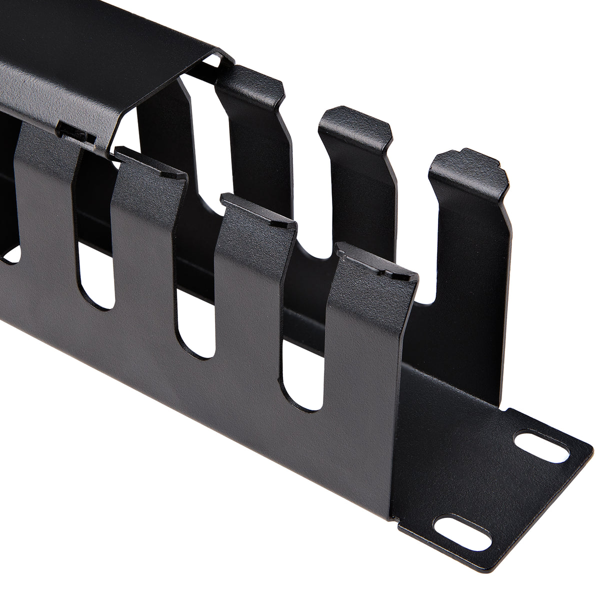 STARTECH Horizontal 1U Server Rack Cable Management Finger Duct w| Cover - 19" Network Rack Wire Duct Raceway Panel - Slotted Wire Duct (CMDUCT1UX) (CMDUCT1UX)
