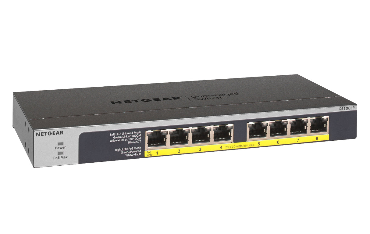NETGEAR GS108LP Network Switch