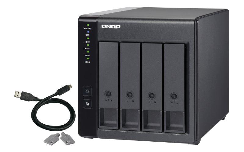 QNAP 4x 3.5" SATA | 1x USB 3.2 Gen 1 Type-C | 65 W | 100-240V | 1.85 kg (TR-004)
