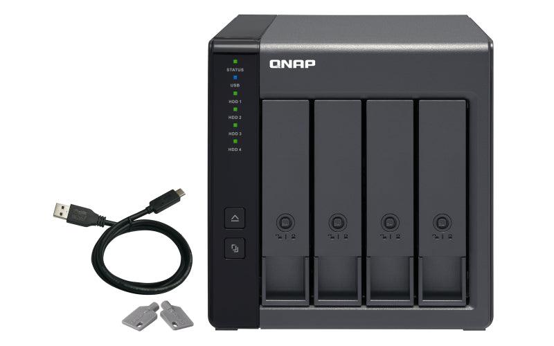 QNAP 4x 3.5" SATA | 1x USB 3.2 Gen 1 Type-C | 65 W | 100-240V | 1.85 kg (TR-004)