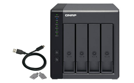 QNAP 4x 3.5" SATA | 1x USB 3.2 Gen 1 Type-C | 65 W | 100-240V | 1.85 kg (TR-004)