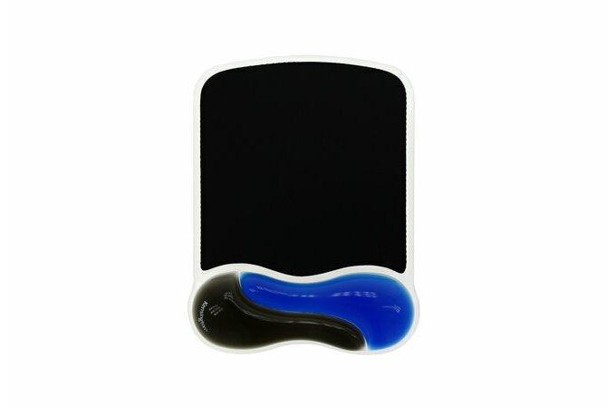 KENSINGTON Duo Gel Mouse Pad with Integrated Wrist Support - Blue|Smoke (62401)