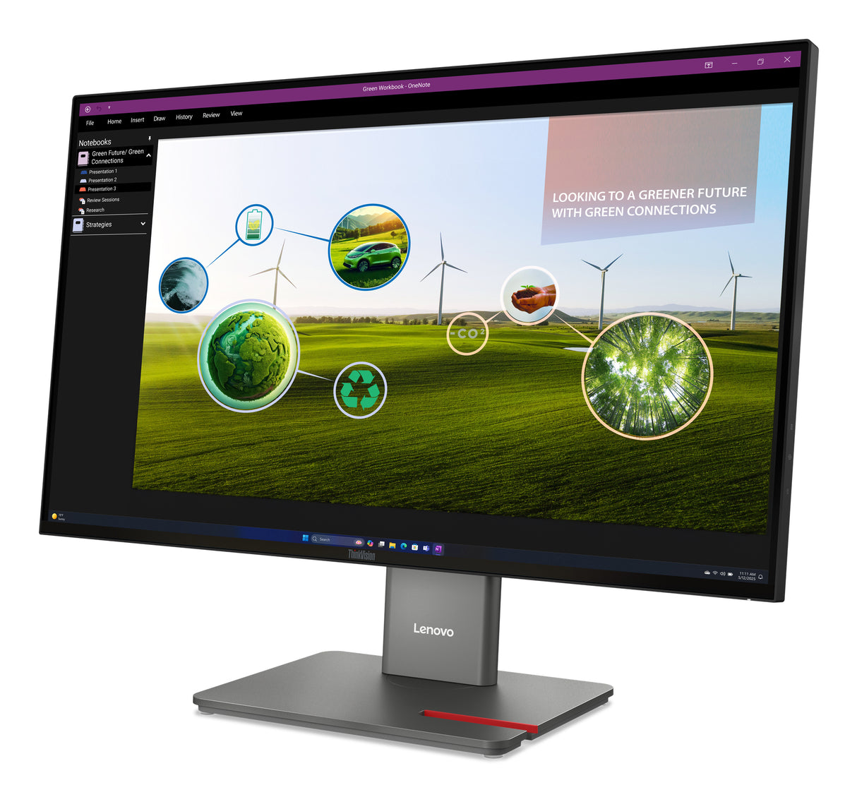 LENOVO P27Q-40 Monitor – 27" / QHD / IPS / 120Hz – Business Monitor