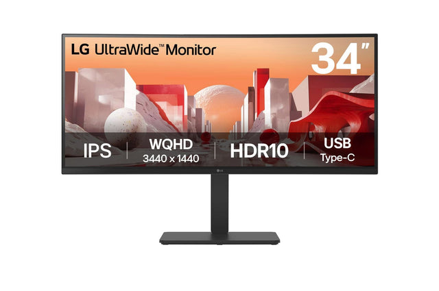 LG 34BA75QE-B Monitor – 34" / WQHD / IPS / 60Hz – Business Monitor