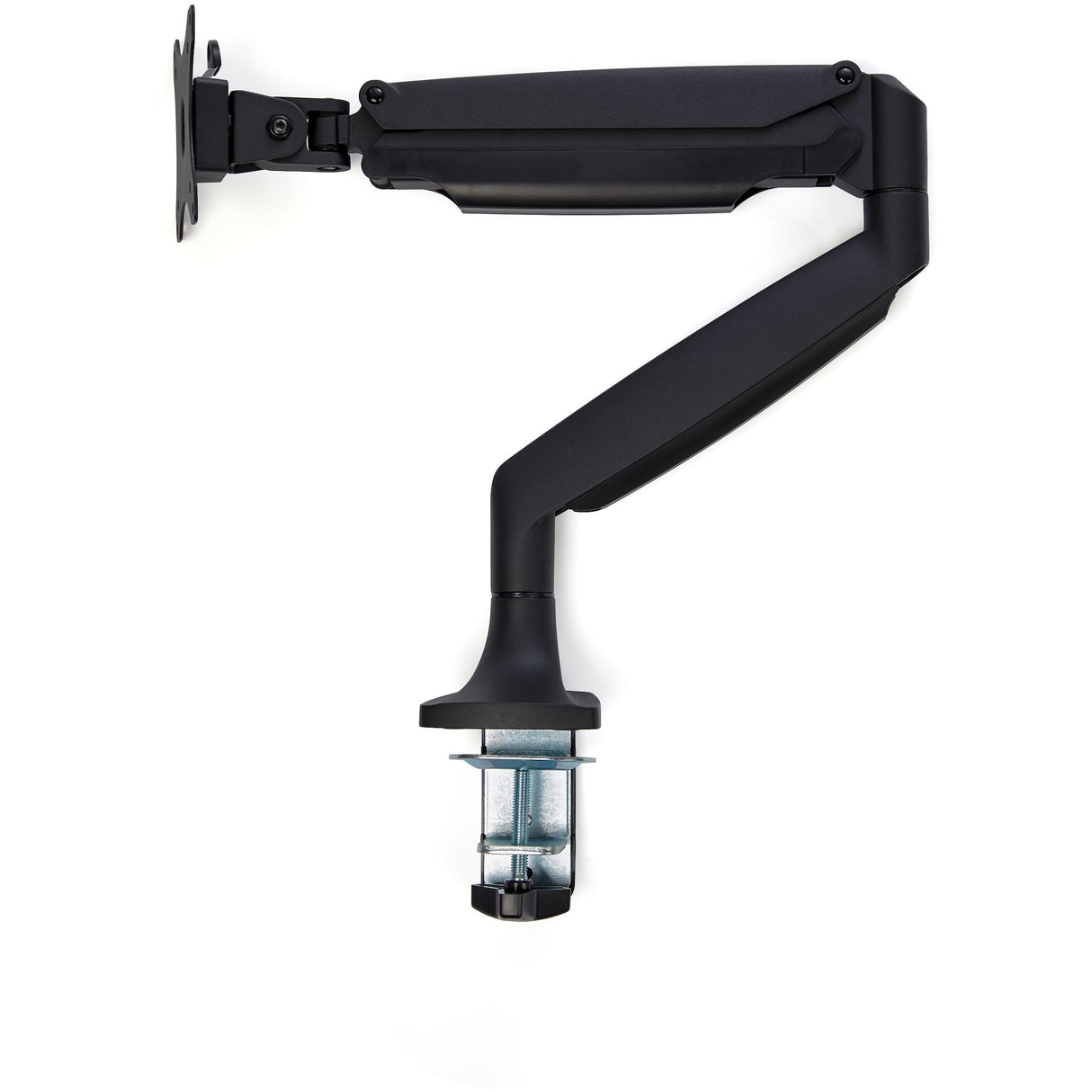 STARTECH Desk Mount Monitor Arm - Heavy Duty Ergonomic VESA Monitor Arm - Single Display up to 9kg - Full Motion | Height Adjustable | Articulating - Aluminum - C-Clamp|Grommet- Black (ARMPIVOTHDB) (ARMPIVOTHDB)