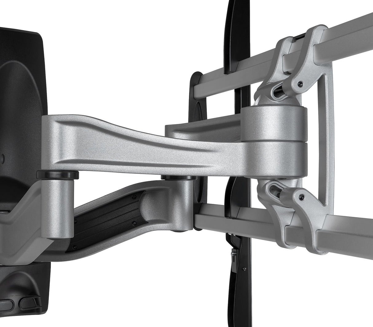 STARTECH Full Motion TV Wall Mount - Heavy Duty Articulating TV Wall Mount Bracket for 32" to 75" (165lb|75kg) VESA Display - Universal Adjustable Tilt|Swivel Flat Screen Arm - Silver (FPWARPS) (FPWARPS)