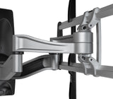 STARTECH Full Motion TV Wall Mount - Heavy Duty Articulating TV Wall Mount Bracket for 32" to 75" (165lb|75kg) VESA Display - Universal Adjustable Tilt|Swivel Flat Screen Arm - Silver (FPWARPS) (FPWARPS)