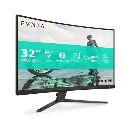 PHILIPS 32M2C3500L/75 Monitor – 31.5" / QHD / VA / 180Hz – Gaming Monitor