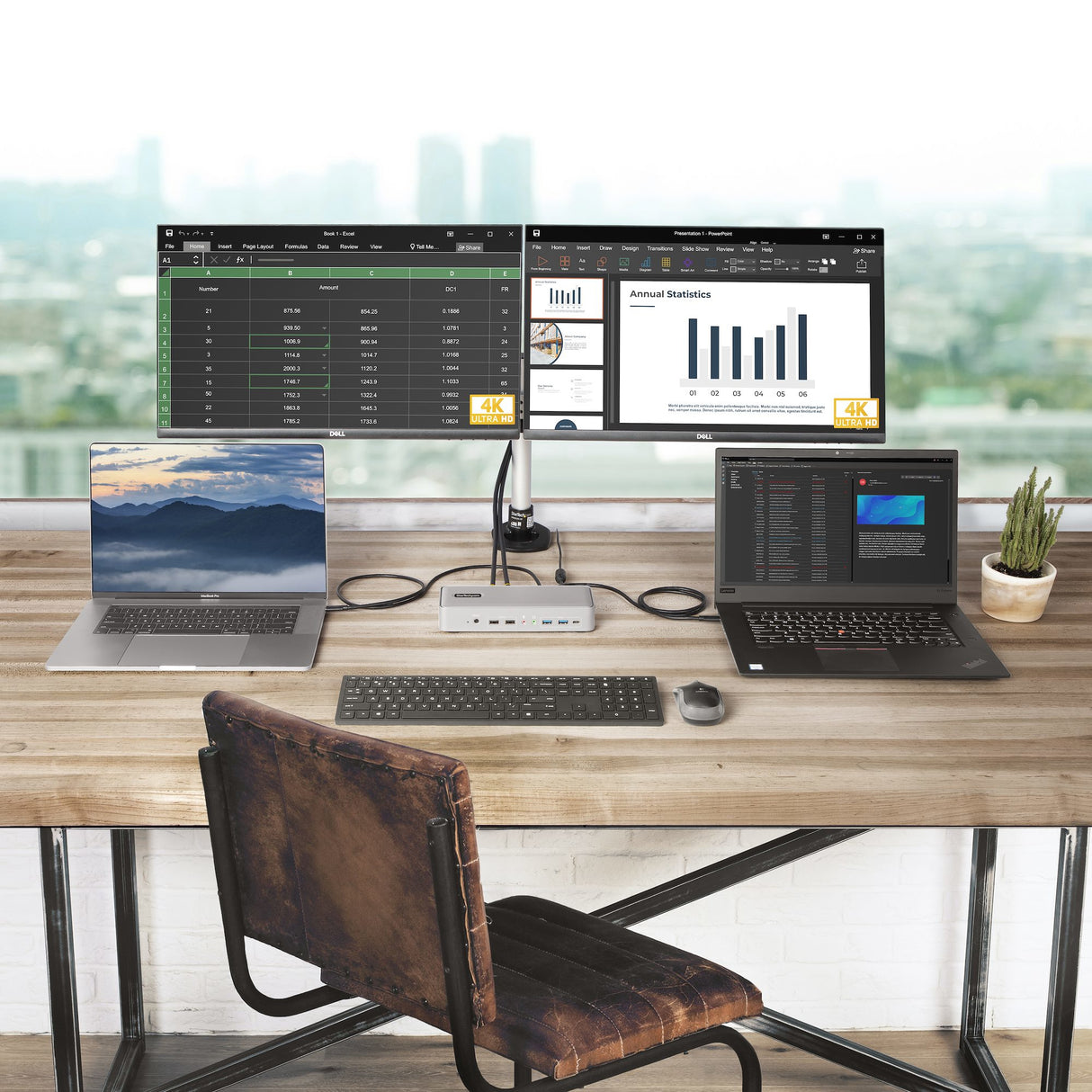 STARTECH Dual-Laptop Docking Station