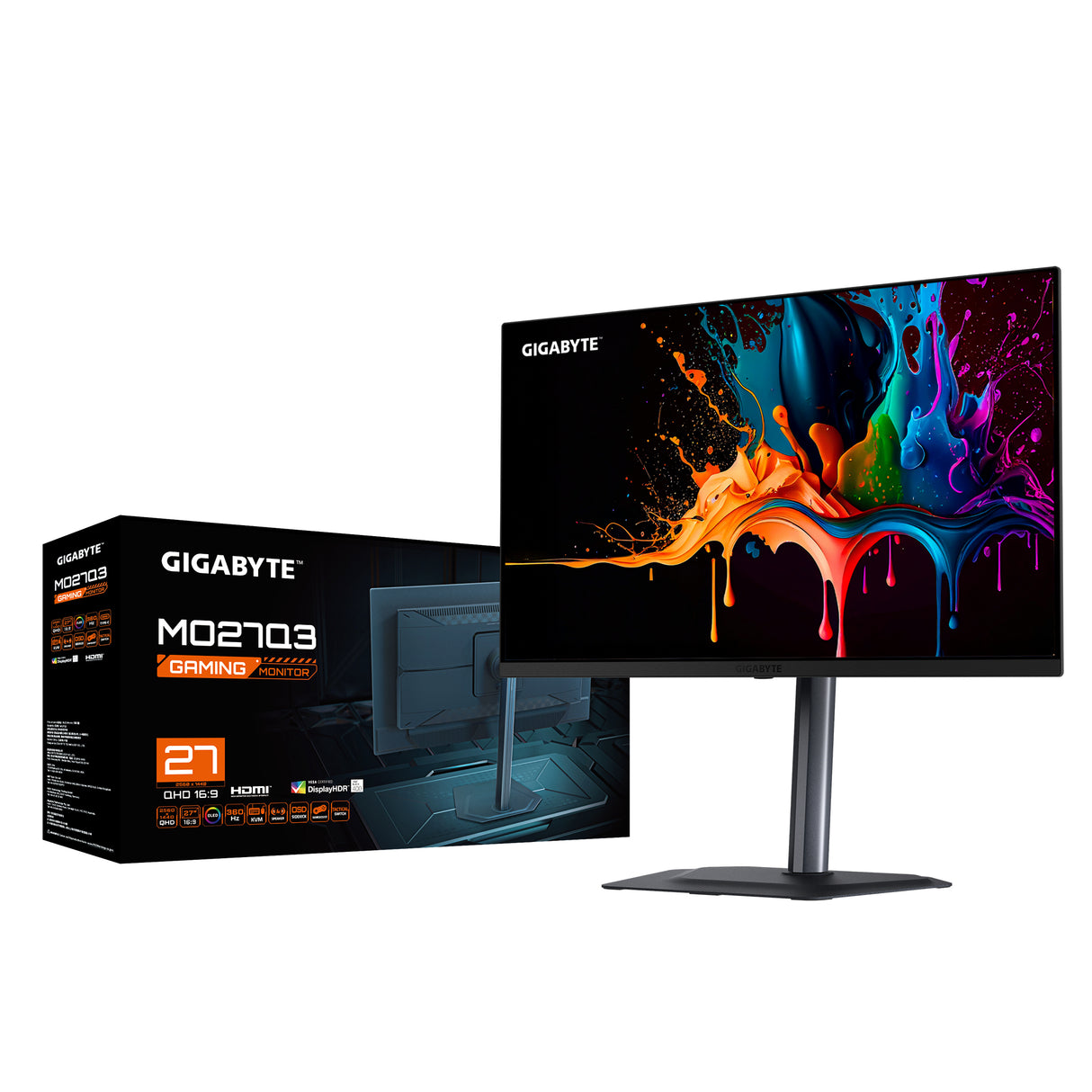 GIGABYTE MO27Q3 Screen 27" QHD OLED 360Hz – High-Performance Business & Gaming Monitor