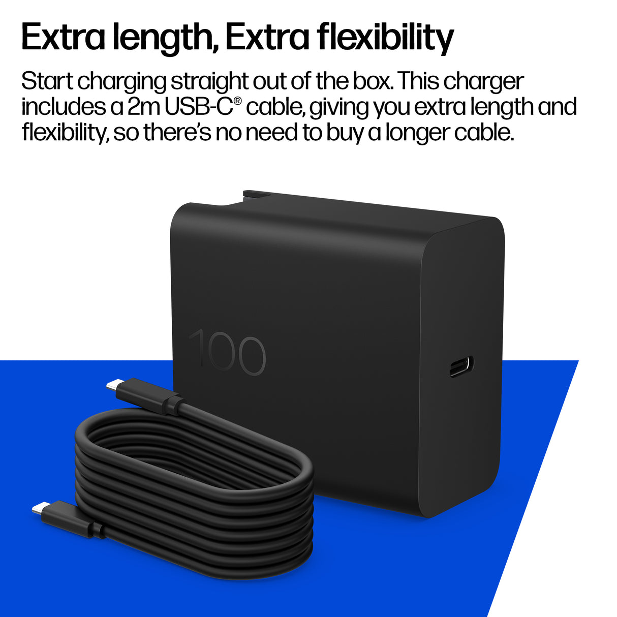 HP CS9V7UT – 100W / USB-C / GaN – Wall Charger