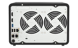 QNAP 8-C ARM Cortex 64-bit | 8 GB RAM | 4 GB Flash | ARM Mali-G610 MC4 | 6 x 3.5" SATA 6Gb|s | 120W | 171 x 235 x 226 mm (TS-AI642-8G)