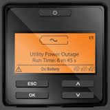APC 1.5 kW | 1.5 kVA | 2U | 6x IEC 320 C13 | 230 V | 50|60 Hz | RJ-45 Serial | Smart-Slot | USB | 432Joules (SRT1500RMXLI)