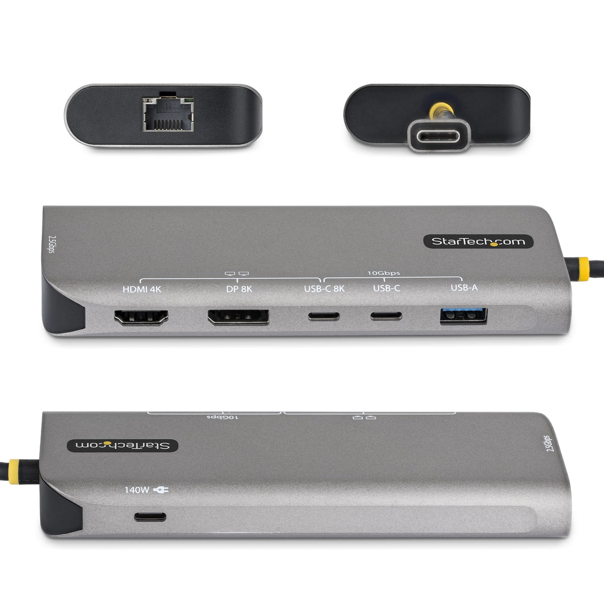 STARTECH 174B-USB4-MULTIPORT – USB-C / 140W PD / HDMI / Ethernet / 2x USB-A – Docking Station