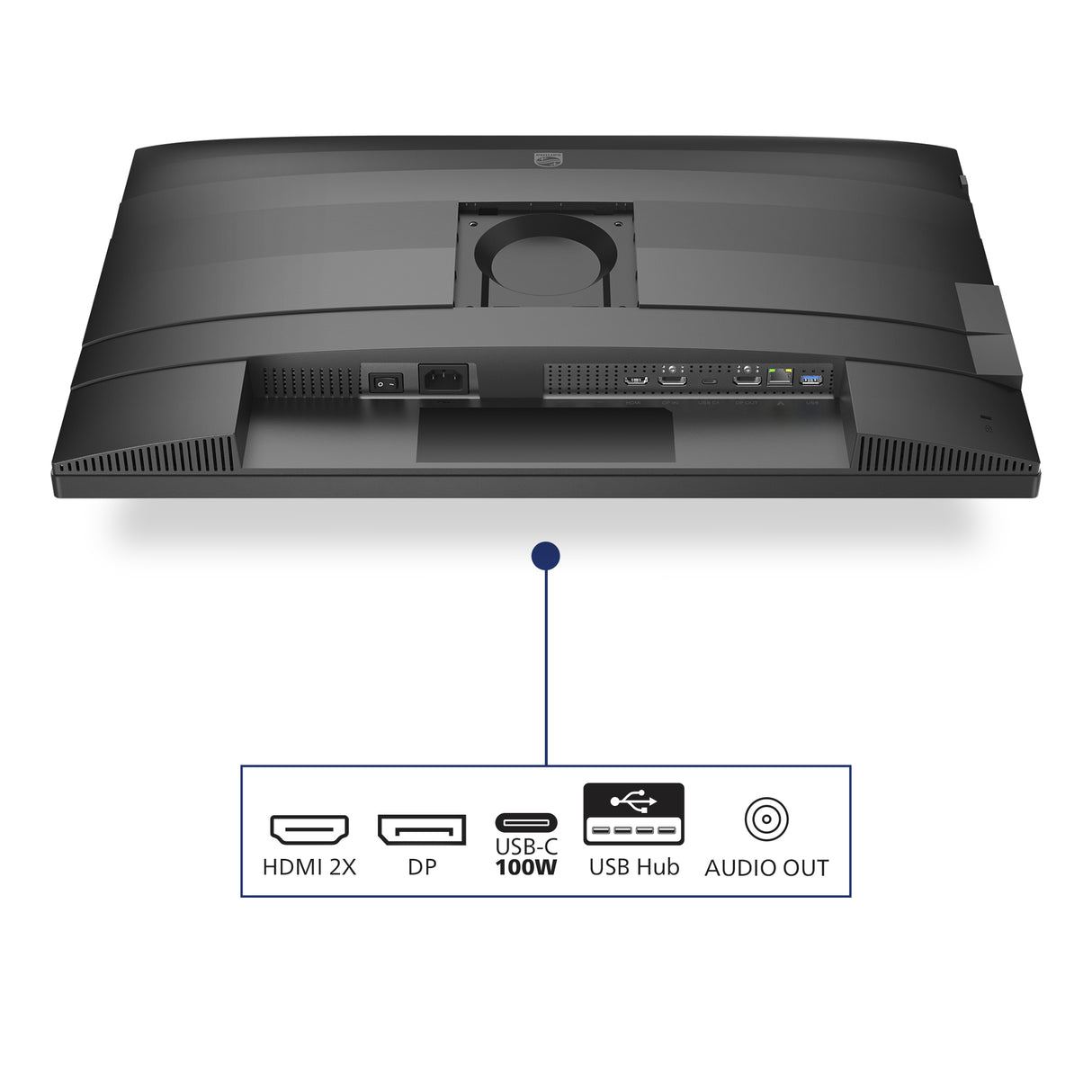 PHILIPS 27B2U4601/75 Monitor – 27" / QHD / IPS / 120Hz – Business Monitor