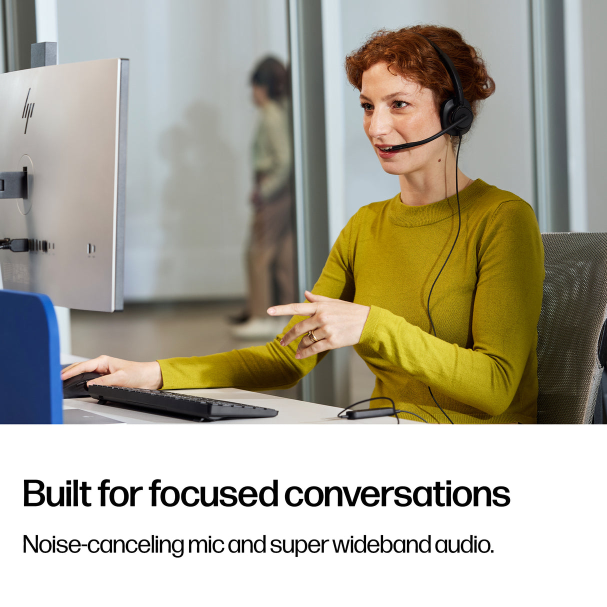 POLY MISSION 415 – Wired (USB-A) / Mono / Office – Head-band Headset
