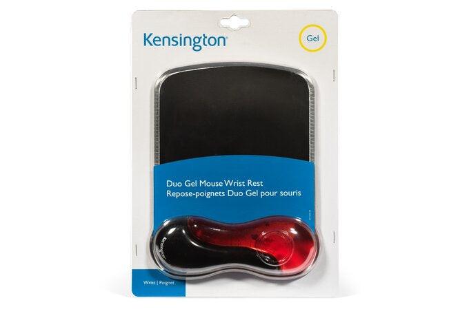 KENSINGTON Duo Gel Mouse Pad with Integrated Wrist Support - Red|Black (62402)