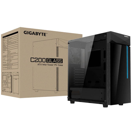 GIGABYTE Mid Tower | mini-ITX|m-ATX|ATX | 2 x 2.5|3.5" | 2 x 2.5" | 2 x USB 3.0 (GB-C200G)