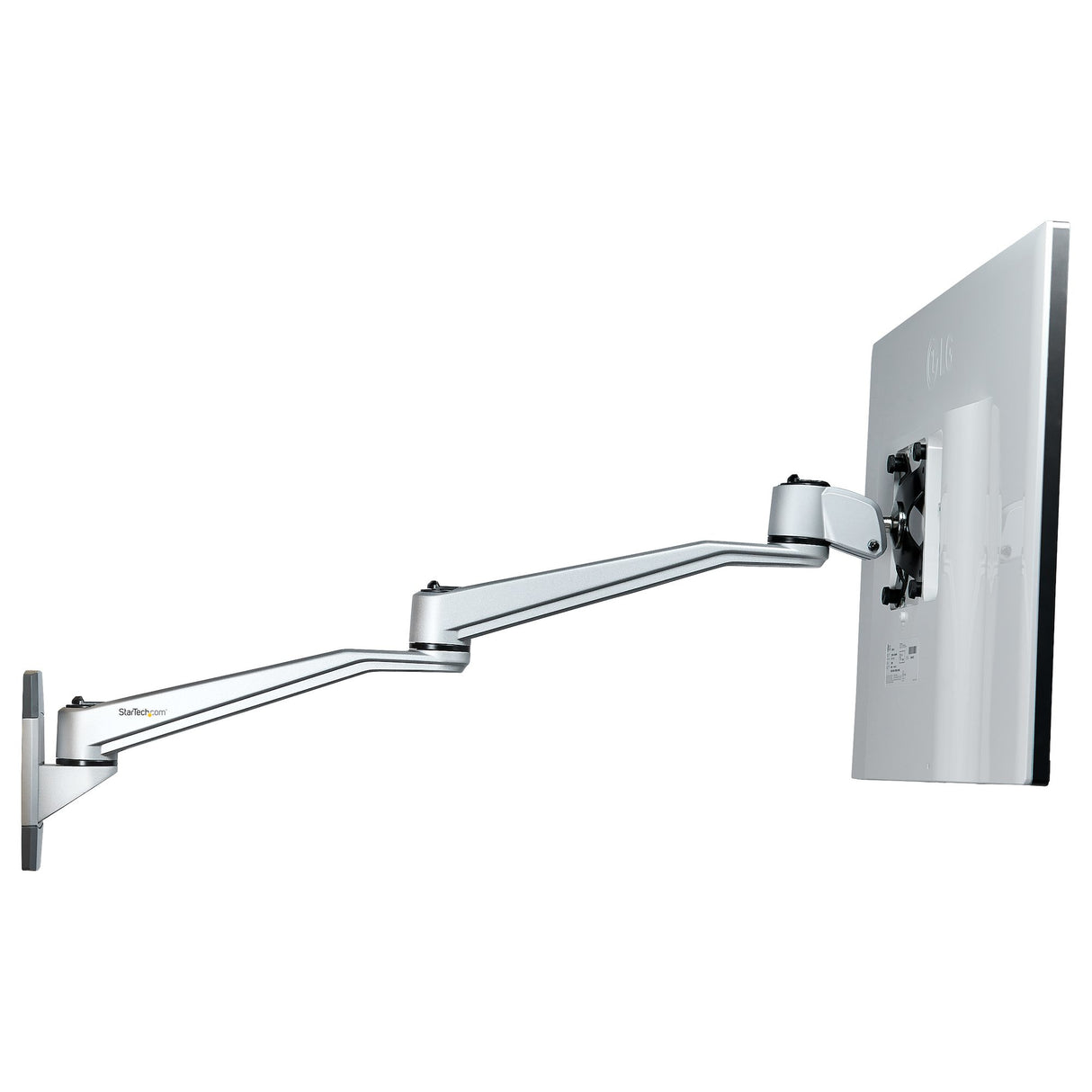 STARTECH Wall Mount Monitor Arm - Articulating Ergonomic VESA Wall Mount Monitor Arm - 20" (52cm) Long - Single Display up to 34" - Swivel|Tilt|Rotate - Adjustable Screen Mount (ARMWALLDSLP) (ARMWALLDSLP)