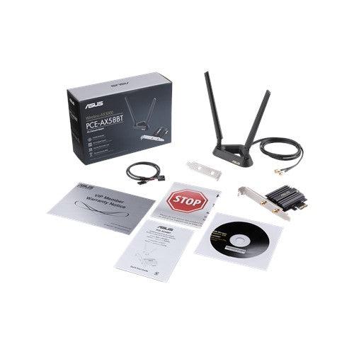 ASUS AX 3000 (2402Mbps+574Mbps) | IEEE 802.11 ax | Bluetooth 5.0 | 2.4 GHz | 5 GHz (PCE-AX58BT)