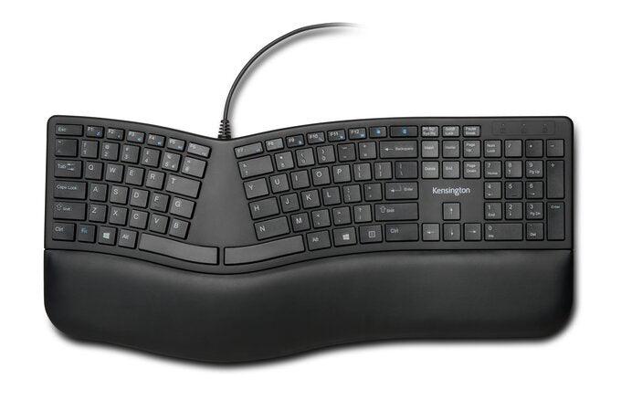 KENSINGTON Pro Fit Ergo Wired Keyboard (K75400US)
