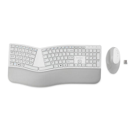 KENSINGTON Pro Fit Ergo Wireless Keyboard and Mouse—Gray (K75407US) KENSINGTON