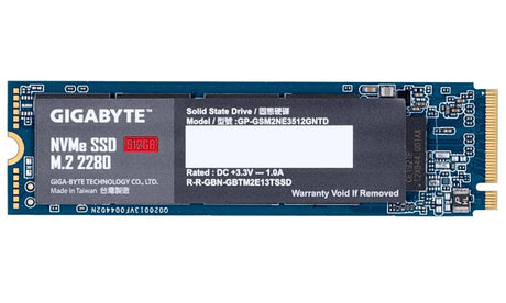 GIGABYTE 512GB | PCI-Express 3.0 x4 | NVMe 1.3 | M.2 (2280) | 1700 | 1550 MB|s (GP-GSM2NE3512GNTD)