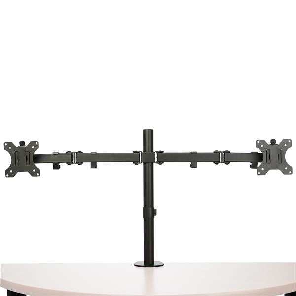 STARTECH Desk Mount Dual Monitor Arm - Desk Clamp | Grommet VESA Monitor Mount for up to 32" Displays - Ergonomic Articulating Monitor Arm - Height Adjustable|Tilt|Swivel|Rotating (ARMDUAL2) (ARMDUAL2)