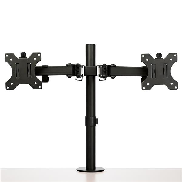 STARTECH Desk Mount Dual Monitor Arm - Desk Clamp | Grommet VESA Monitor Mount for up to 32" Displays - Ergonomic Articulating Monitor Arm - Height Adjustable|Tilt|Swivel|Rotating (ARMDUAL2) (ARMDUAL2)