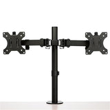 STARTECH Desk Mount Dual Monitor Arm - Desk Clamp | Grommet VESA Monitor Mount for up to 32" Displays - Ergonomic Articulating Monitor Arm - Height Adjustable|Tilt|Swivel|Rotating (ARMDUAL2) (ARMDUAL2)