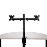 STARTECH Desk Mount Dual Monitor Arm - Desk Clamp | Grommet VESA Monitor Mount for up to 32" Displays - Ergonomic Articulating Monitor Arm - Height Adjustable|Tilt|Swivel|Rotating (ARMDUAL2) (ARMDUAL2)